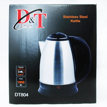 Электрочайник из нержавеющей стали 1800 Вт D&T Smart DT 804 (SN9QI3872)