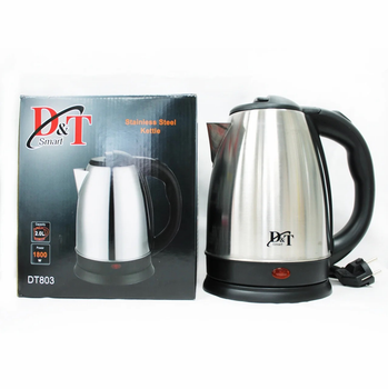 Электрочайник из нержавеющей стали D&T Smart DT 803 2 л (SN9QI3882)