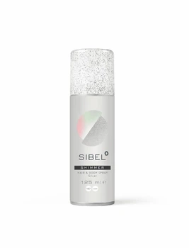 Спрей для волосся та тiла SIBEL SHIMMER Hair & Body Spray Holographic з блискiтками срібний 125 мл