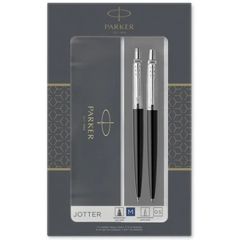 Набор ручек Parker JOTTER Bond Street Black CT BP+PCL Серебристый 16 272b19