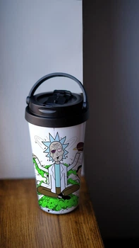 Термостакан з кришкою Marmyza Рік і Морті Rick and Morty Wubba Lubba Dub-Dub - 500 мл