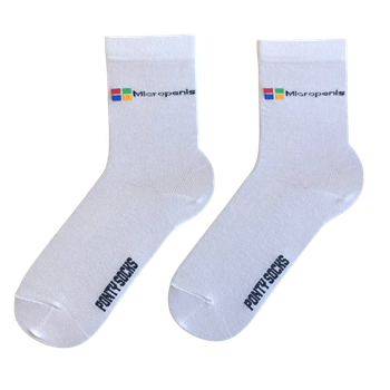 Шкарпетки Ponty Shop Micropenis розміри 41-45 Білі