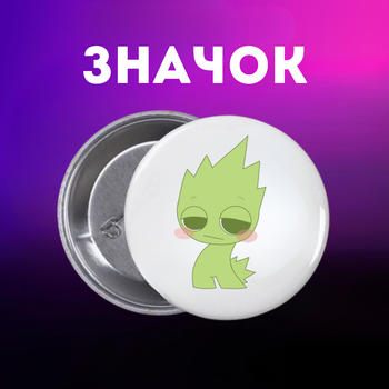 Значек Спрунки Sprunki на булавке на рюкзак 44 мм 1 шт zn_1_93