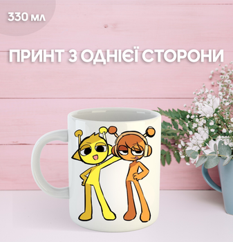 Кружка Спрунки Sprunki с принтом керамическая чашка 330 мл Uk_606