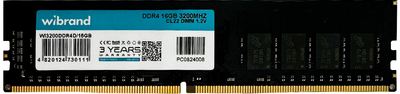 Оперативна пам'ять Wibrand DDR4-3200 16384MB PC4-25600 (WI3200DDR4D/16GB)