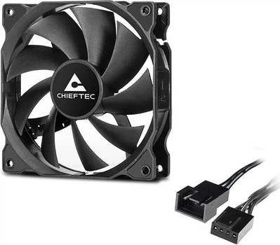 Вентилятор корпусний 120 Х 120 Х 25мм Chieftec ZF-1225PWM (4-pin PWM, 1600rpm, 25.5 dB(A))