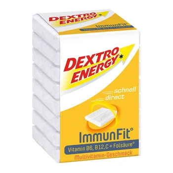 Льодяники Traubenzucker Multivitamin (Виногранний цукор з вітамінами B6, B12, C), Dextro Energy 46 г