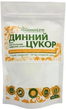 Цукрозамінник Динний цукор, Ерітрітол (Ерітріт), GreenLine, 250 г