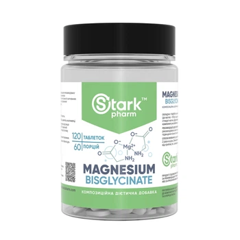 Магний Бисглицинат Stark Pharm Magnesiun Bis-Glycinate 120 таблеток