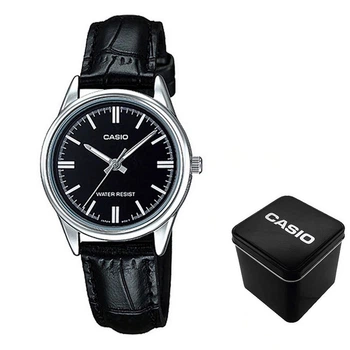 Жіночий годинник Casio LTP-V005L-1A чорна класика