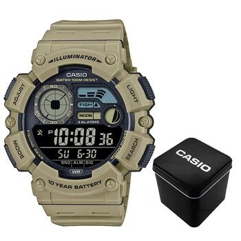 Мужские часы Casio WS-1500H-5B Хаки ( AT1141-0343 )