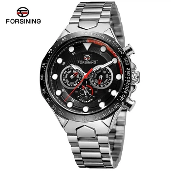 Мужские наручные часы 6911 Silver-Black Forsining 000319767