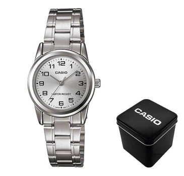 Женские часы Casio LTP-V001D-7B Серебристые ( AT1141-0126 )
