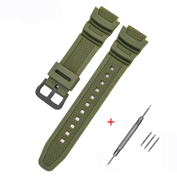 Ремінець для годинника Ремінець для Casio G-Shock AE-1000/1200 Army Green BK