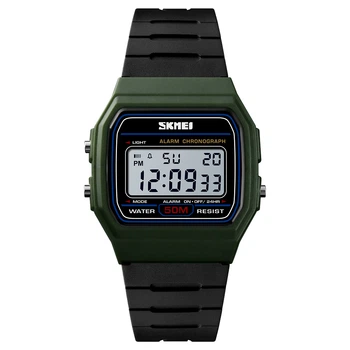 Жіночий наручний годинник Skmei 1412AG Army Green