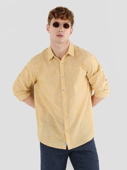 Рубашка мужская Colin's CL1063686YLS XL Safran Yellow (8683197581570)