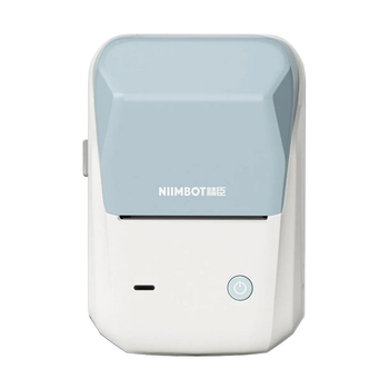 Портативный термопринтер для печати наклеек стикеров NIIMBOT B1 Bluetooth 1500mAh Blue (1AC12221605)