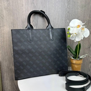Велика жіноча сумка стиль Гесс на плече, якісна містка сумочка Guess Store