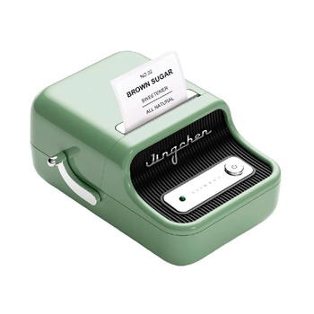 Портативный термопринтер для печати наклеек стикеров NIIMBOT B21S Bluetooth Type-C 1500 mAh Green (1AC19031602)