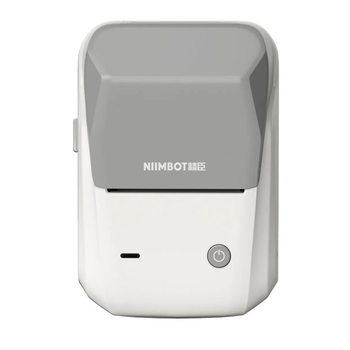 Портативный термопринтер для печати наклеек стикеров NIIMBOT B1 Bluetooth 1500mAh Grey (1AC12201601)