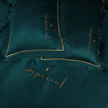 Простынь MirSon Imperial Tencel №07 Emerald 150х220 +25 см (2200010755961)