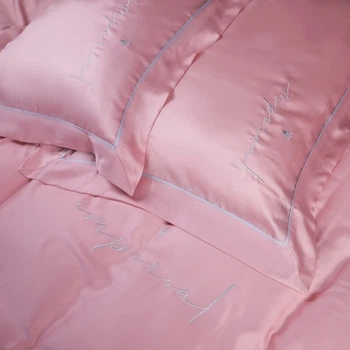 Простынь на резинке MirSon Imperial Tencel №02 Pink 80x160 см (2200010753721)