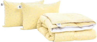 Набор MirSon №9517 Bio-Beige Одеяло зимнее Полуторное 140х205 Био-пух + Подушка 50х70 (2200010805116)