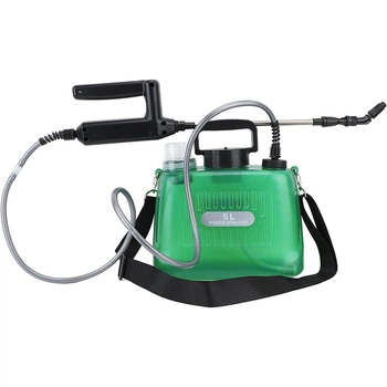 Электрический опрыскиватель Lesko 7.4V 5L Green садовый аккумуляторный ранцевый для сада огорода деревьев