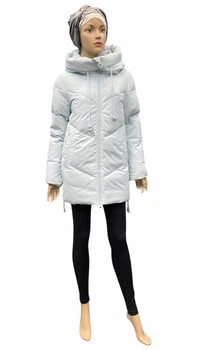 Куртка зимняя женская Towmy короткая молодежная 2078 2XL бледно-голубой