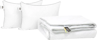 Набор MirSon №9589 Royal Одеяло зимнее Евро 200х220 Ecosilk + Две подушки 50х70 (2200010807196)