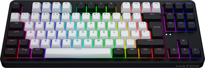 Клавиатура беспроводная Hator Rockfall 3 Mecha TKL Orange Wireless/Bluetooth/USB UK ISO Black (HTK850EU)