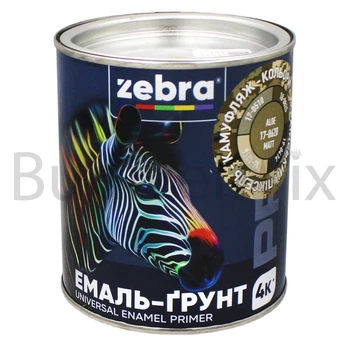Емаль-ґрунт алкідна ZEBRA PROF 1302 17-0620 Aloe 0,8 кг