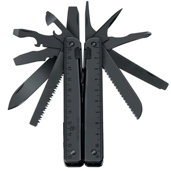 Ніж складний, мультитул Victorinox Swisstool BS (115мм), чорний, з кож.чехлом 3.0323.3CN