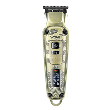 Триммер VGR V-901, 4 насадки, LED display, Box