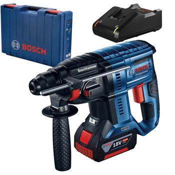 Аккумуляторный перфоратор Bosch GBH 180-LI Professional (SDS+, 18 В, 4Ач) + кейс АКБ и зарядное устройство (25299)