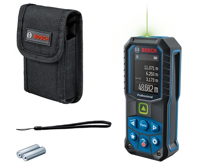 Лазерный дальномер Bosch GLM 50-25 G Professional (AA 1.5V, 50 м) с функцией памяти (25257)