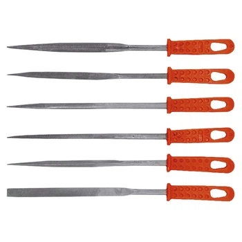 Набір надфілів Top Tools (220 мм, 6 мм, 6 шт) алмазні з рукояткою (25314)