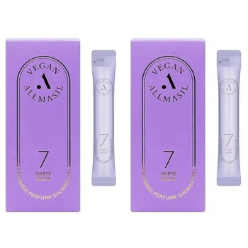 Пробник гелю для душу з ароматом жасмину та мускусу ALLMASIL Ceramide Perfume Shower Gel White Musk 8 мл (8809744062297)