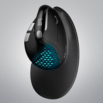 Мышка Беспроводная Bluetooth Delux M618 XSD Seeker Анатомическая Вертикальная Эргономичная для ПК ноутбука Универсальная Черная