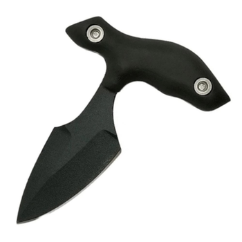 Ніж фіксований Blade Brothers Knives Піранья (довжина: 120мм, лезо: 70мм, чорне), чорний