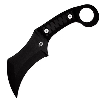 Ніж фіксований керамбіт Blade Brothers Knives Відьма (довжина: 210мм, лезо: 100мм), чорний