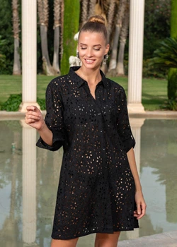 Летная туника с вышивкой Fresh Cotton 23F-810/2 C 48(XL) Черный