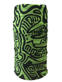 Бандана-бафф багатофункціональна Crow PETROGLYPH One size Green/black (COMS17U1M)