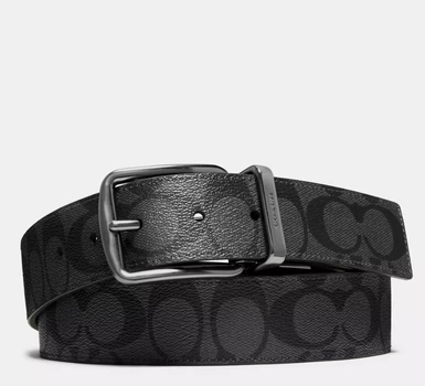 Ремінь Coach Harness Buckle Cut To Size Reversible Belt, 38 Mm (Charcoal/Black)