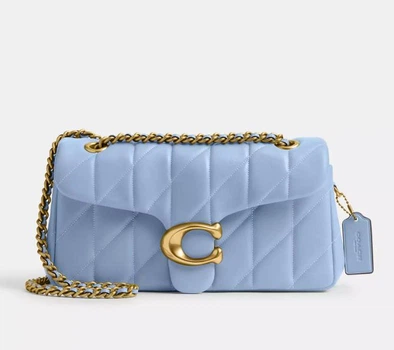 Сумка Coach Tabby Shoulder Bag 26 With Pillow Quilting Brass/Bluebell