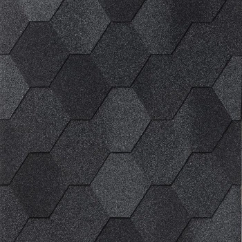 Битумная черепица Iko Number One Hex Dual Black