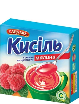 Кисіль зі смаком Малини 150г ТМ Caramix
