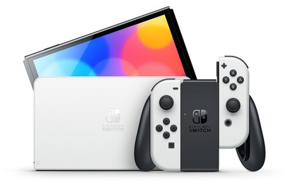 Портативная игровая приставка Nintendo Switch OLED with White Joy-Con (045496453435)