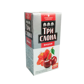 Чай Три слона Вишня каркаде 1,5г*20 б/н (16)