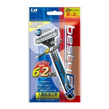 Одноразовые бритвы KAI BRAND 6+2 Kai razor 4901331011481